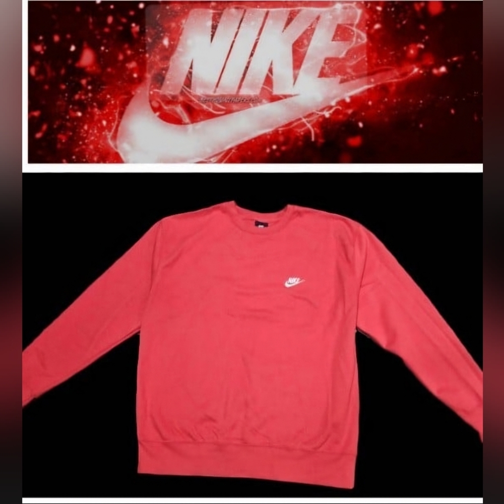 Nike Men's Heavyweight Solo Swoosh Crew Sweatshirt (Red)